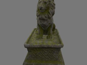 lion staue 01 3D Model