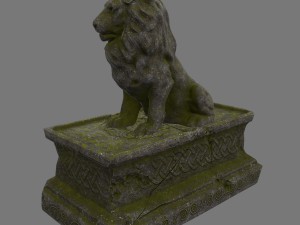 lion staue 01 3D Model