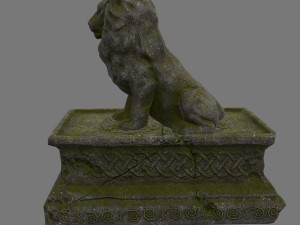 lion staue 01 3D Model