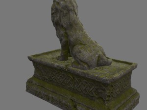 lion staue 01 3D Model