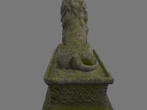 lion staue 01 3D Model