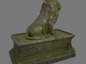 lion staue 01 3D Model