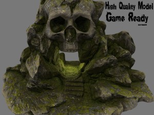 skull cave 01 3D Модель