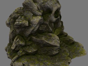 skull cave 01 3Dモデル