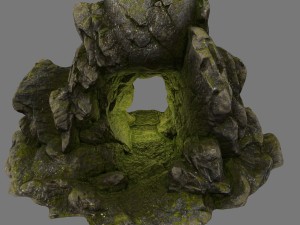 skull cave 01 3Dモデル