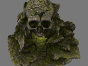 skull cave 01 3Dモデル