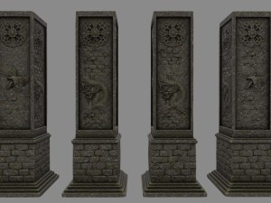 pillar 3D मॉडल