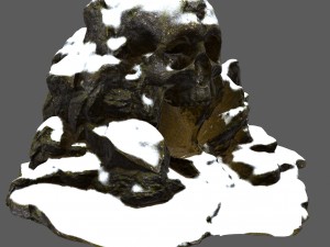 skull cave 02 3Dモデル