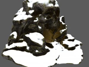 skull cave 02 3D Model
