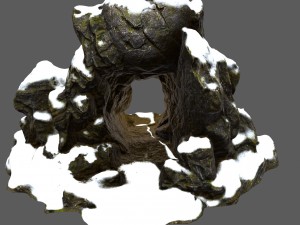 skull cave 02 3Dモデル