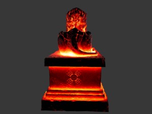 lion staue 01 Modelo 3D