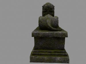 lion staue 01 3D Model