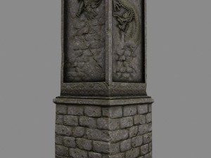 pillar 3D 모델