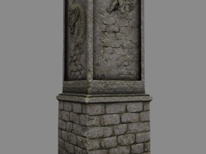 pillar 3D 모델