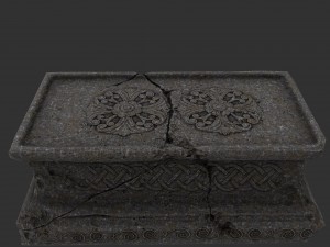 lion staue 01 Model 3D