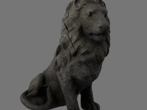 lion staue 01 3D Model