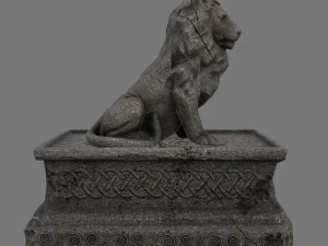 lion staue 01 3D Model