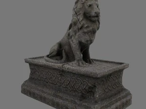 lion staue 01 3D Model