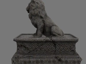 lion staue 01 3D Model