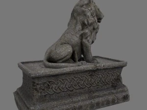 lion staue 01 3D Model