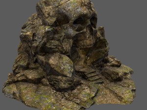 skull cave 02 3D Model