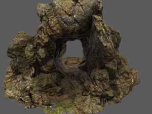 skull cave 02 3D Model