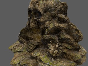 skull cave 02 3D Model