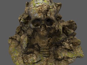 skull cave 02 3D Model