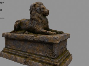 lion statue 3D Model