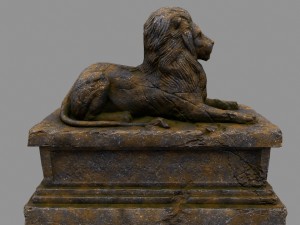 lion statue Modelo 3D