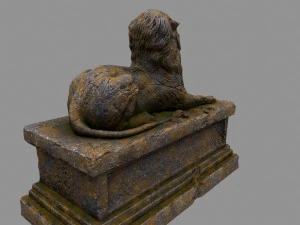 lion statue 3D Model
