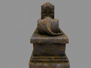 lion statue 3D Model