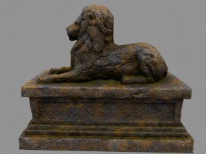 lion statue 3D Model
