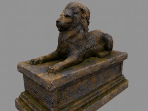 lion statue Modelo 3D