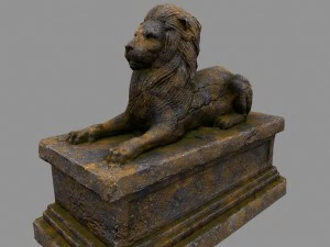 lion statue 3D Model