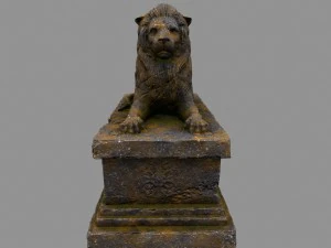 lion statue 3D Model