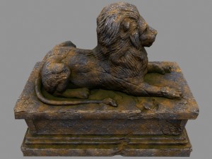 lion statue Modelo 3D