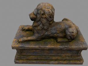 lion statue 3D Model