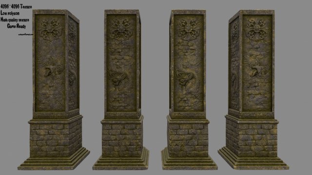 pillar 3D मॉडल .c4d .max .obj .3ds .fbx .stl .blend