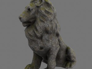 lion statue 1 3D 模型