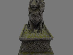 lion statue 1 3D 模型