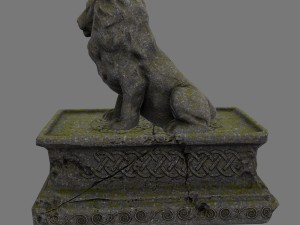 lion statue 1 3D 模型