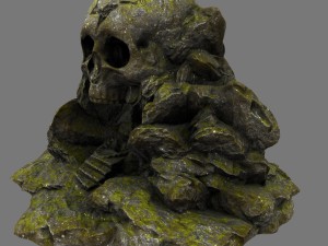 skull cave 03 3D Model