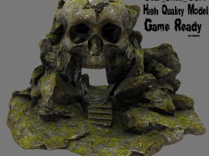 skull cave 03 3D Model