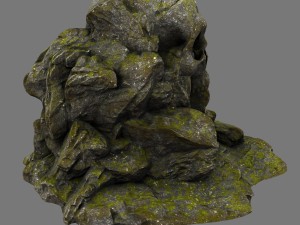 skull cave 03 Model 3D