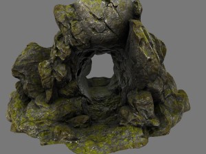 skull cave 03 Model 3D