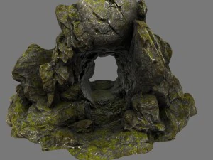 skull cave 03 3D Model