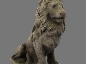 lion statue 3D Model