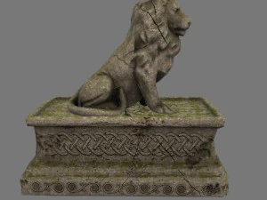 lion statue 3D Model