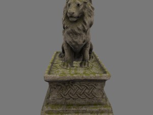 lion statue 3D 모델
